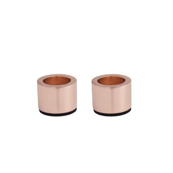 Taper lysestager, Rose Gold- 2 stk.