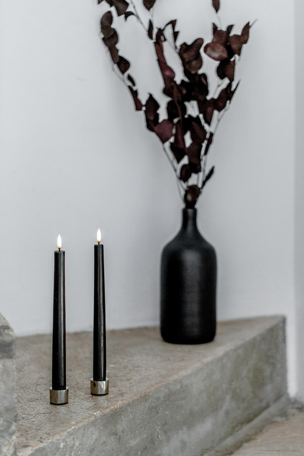 Taper lysestager, Rose Gold- 2 stk.