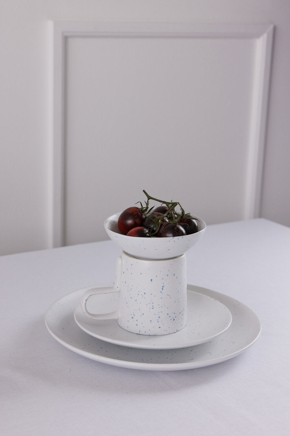 Splash krus, hvid - H:9,6cm.