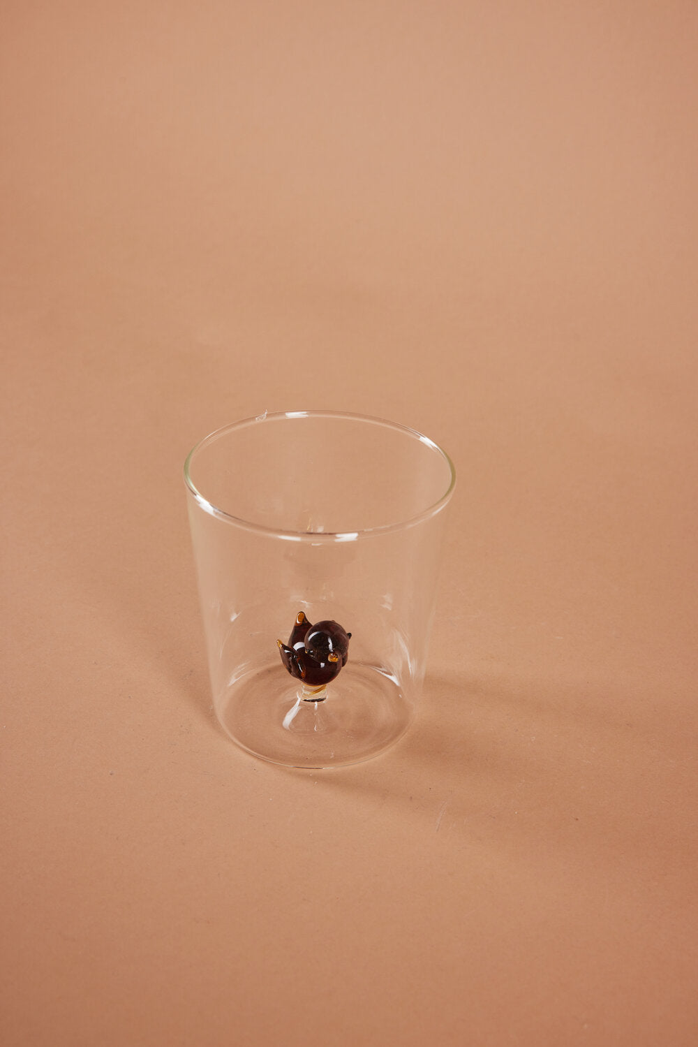 Tumbler vandglas med fugl - Clear/Multiple