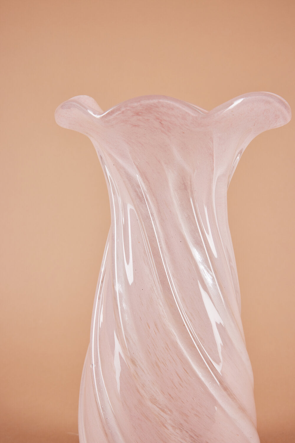 Tulip vase, Rose - H31 cm.