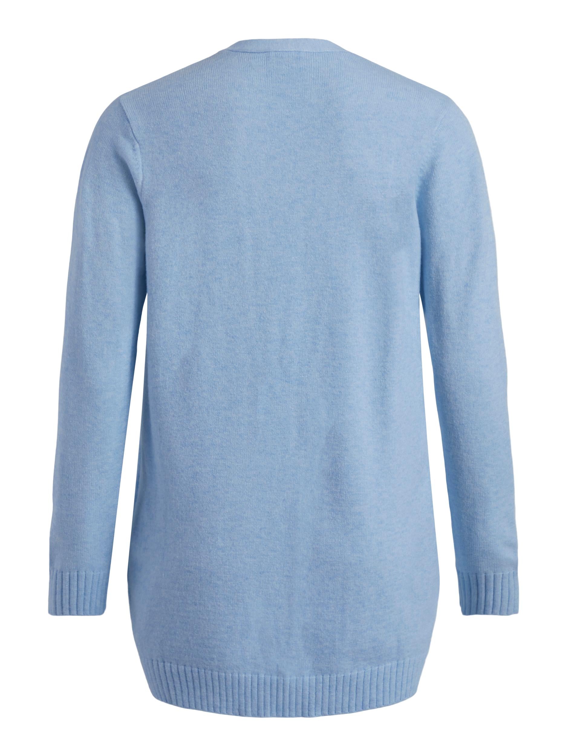 Viril Open Knit, cardigan - Kentucky Blue