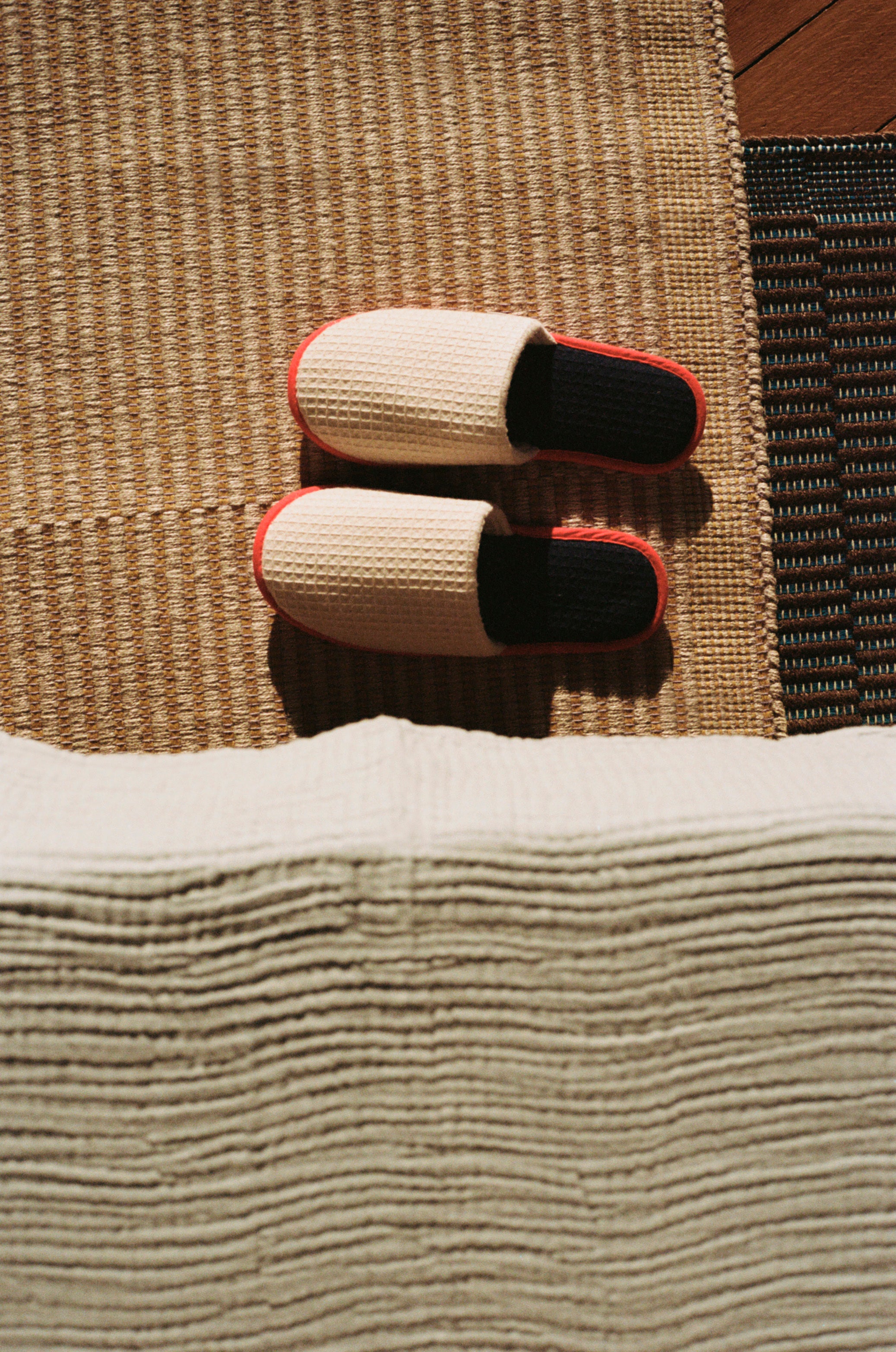Tapis måtte, Off-White and Lavender - 60x95 cm.