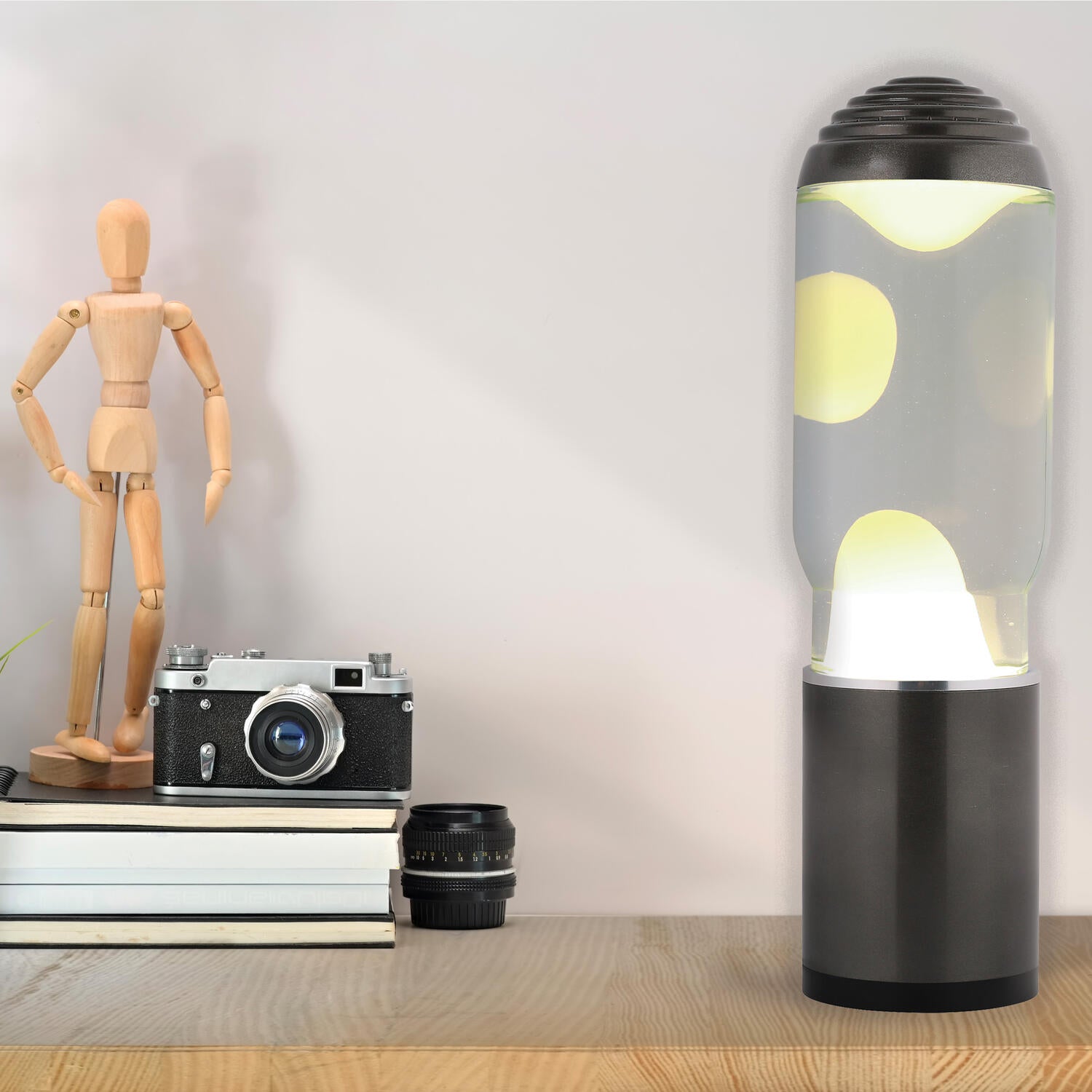 Lava lampe - transparent/hvid