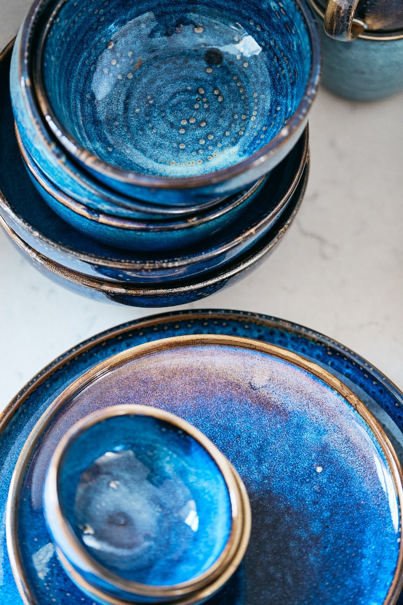 Bahne Interior Space tallerken, blå - D: 21 cm. - Bahne