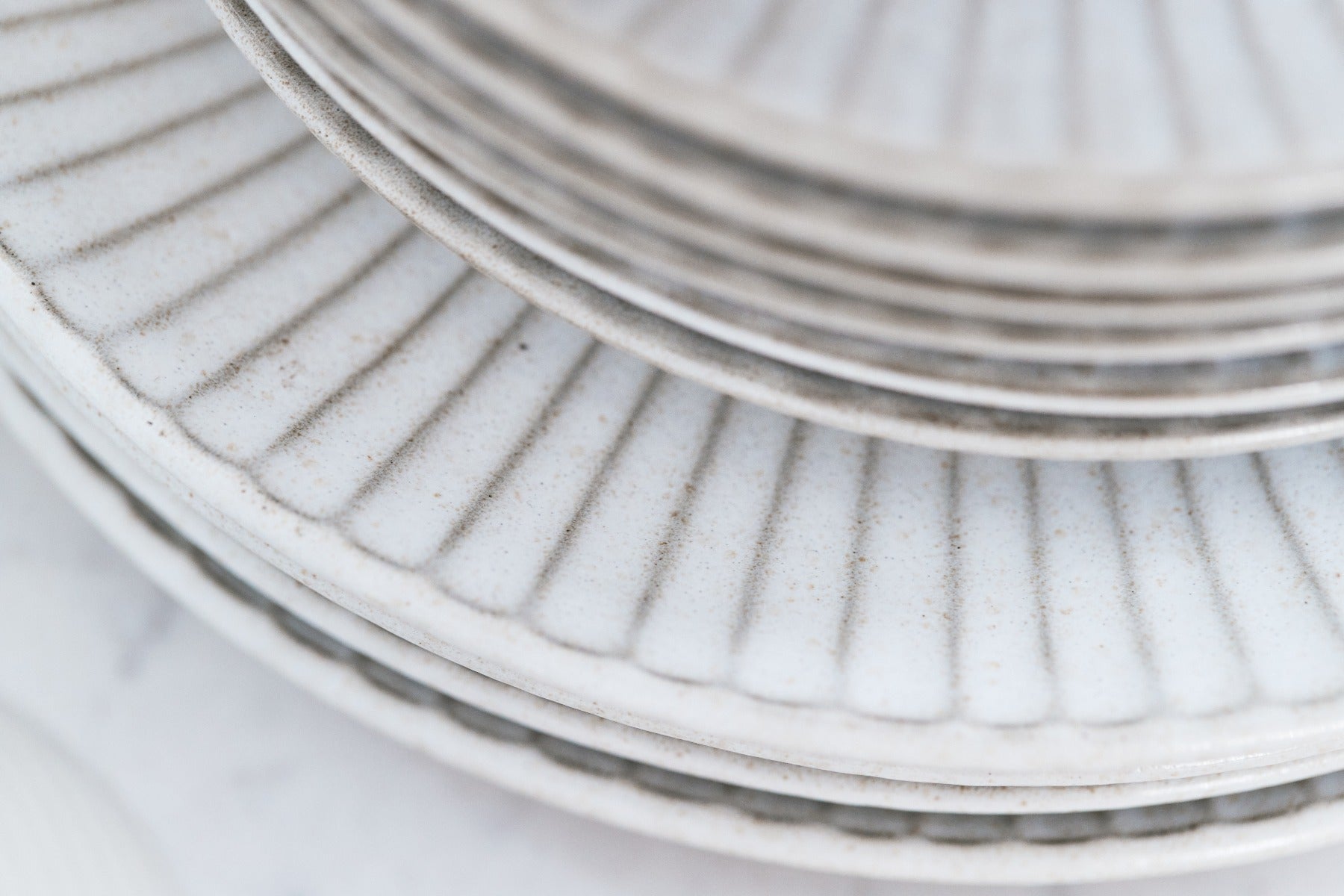 Bahne Interior Birch tallerken, stentøj, hvid - Ø21 cm. - Bahne