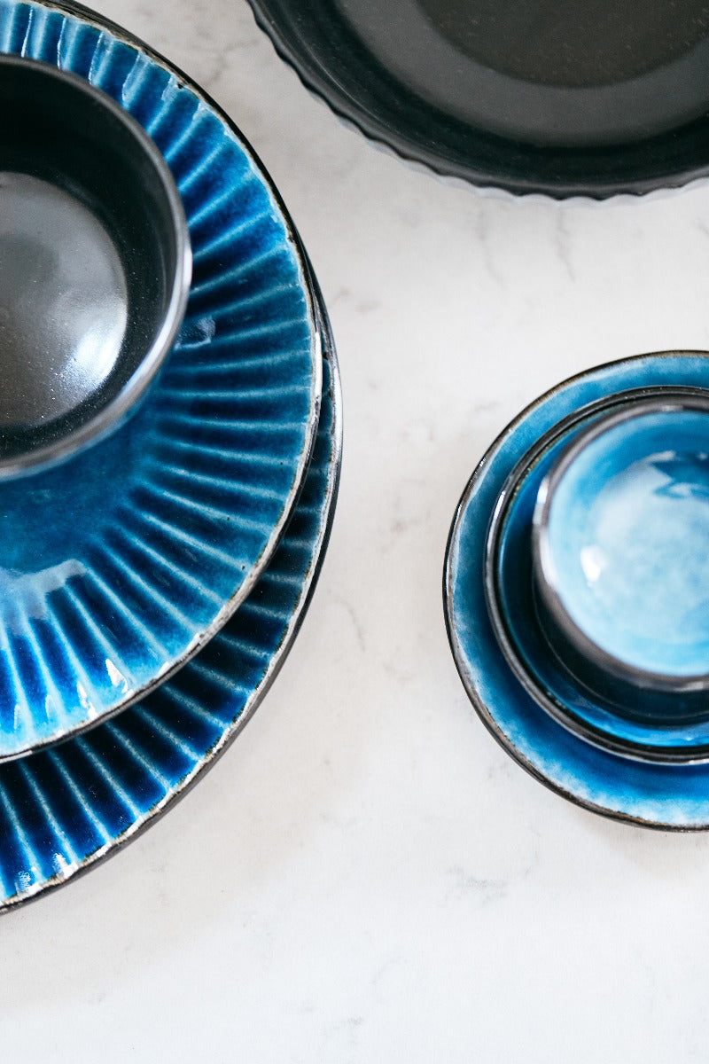 Bahne Interior Birch skål, blå - Ø11 cm. - Bahne