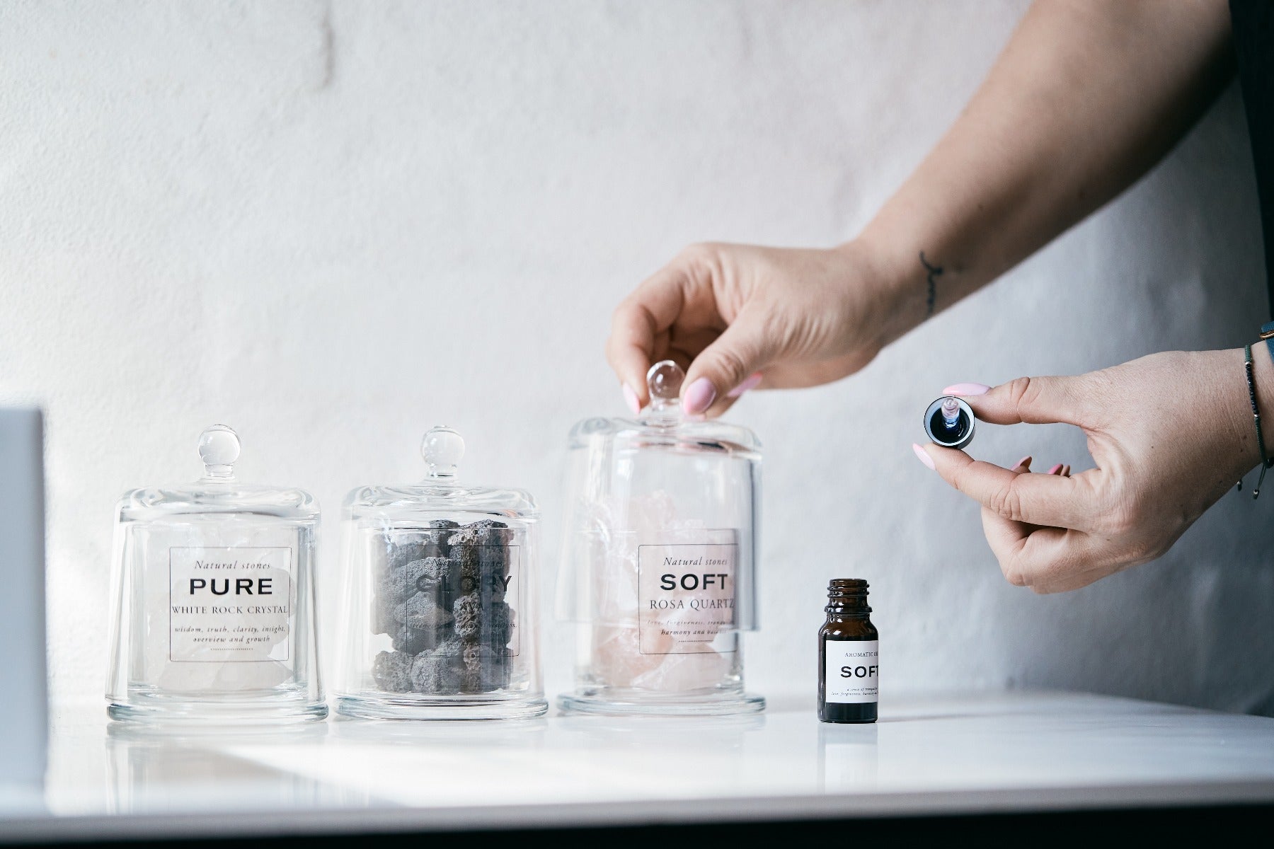 Bahne Interior Pure Natursten m/ duftolie - hvid - Bahne