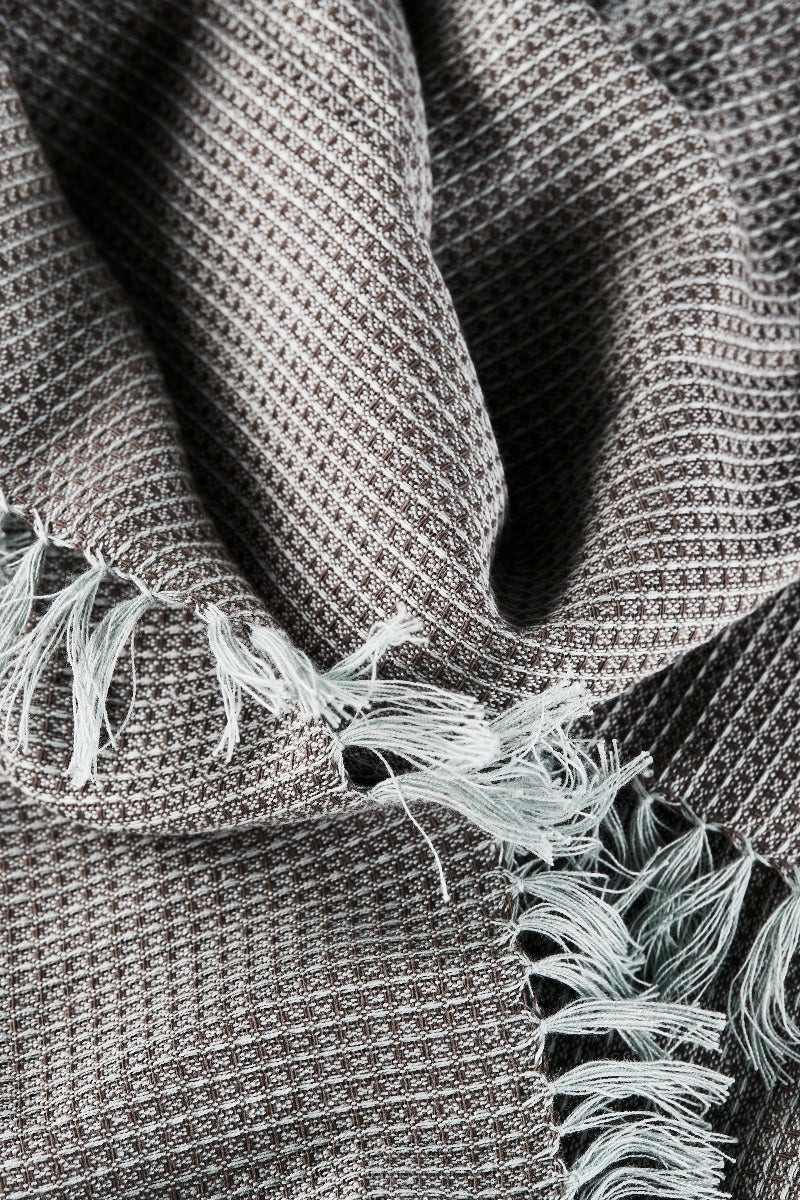 Bahne Interior køkkenhåndklæde, frynser - grå - Bahne