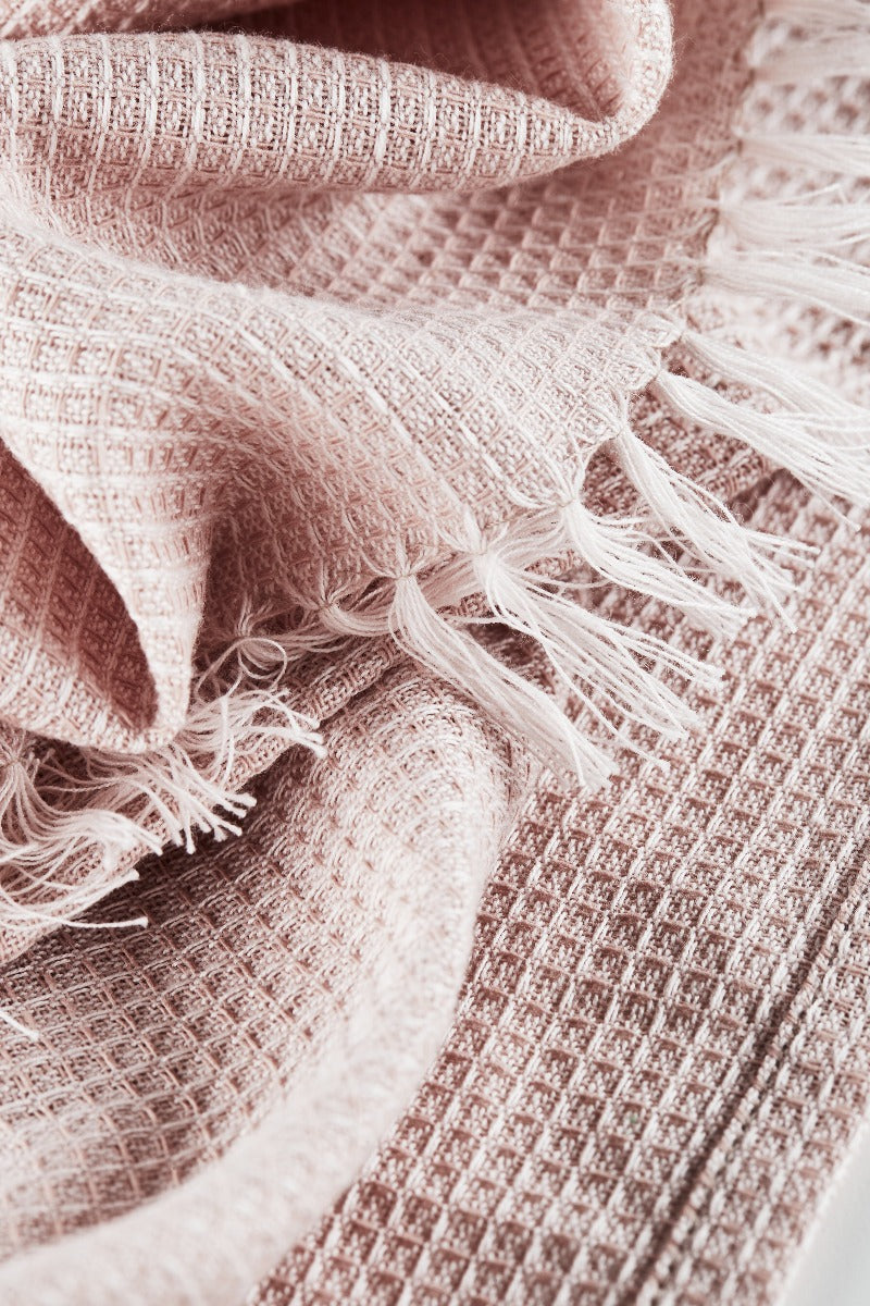 Bahne Interior køkkenhåndklæde, frynser - rosa - Bahne