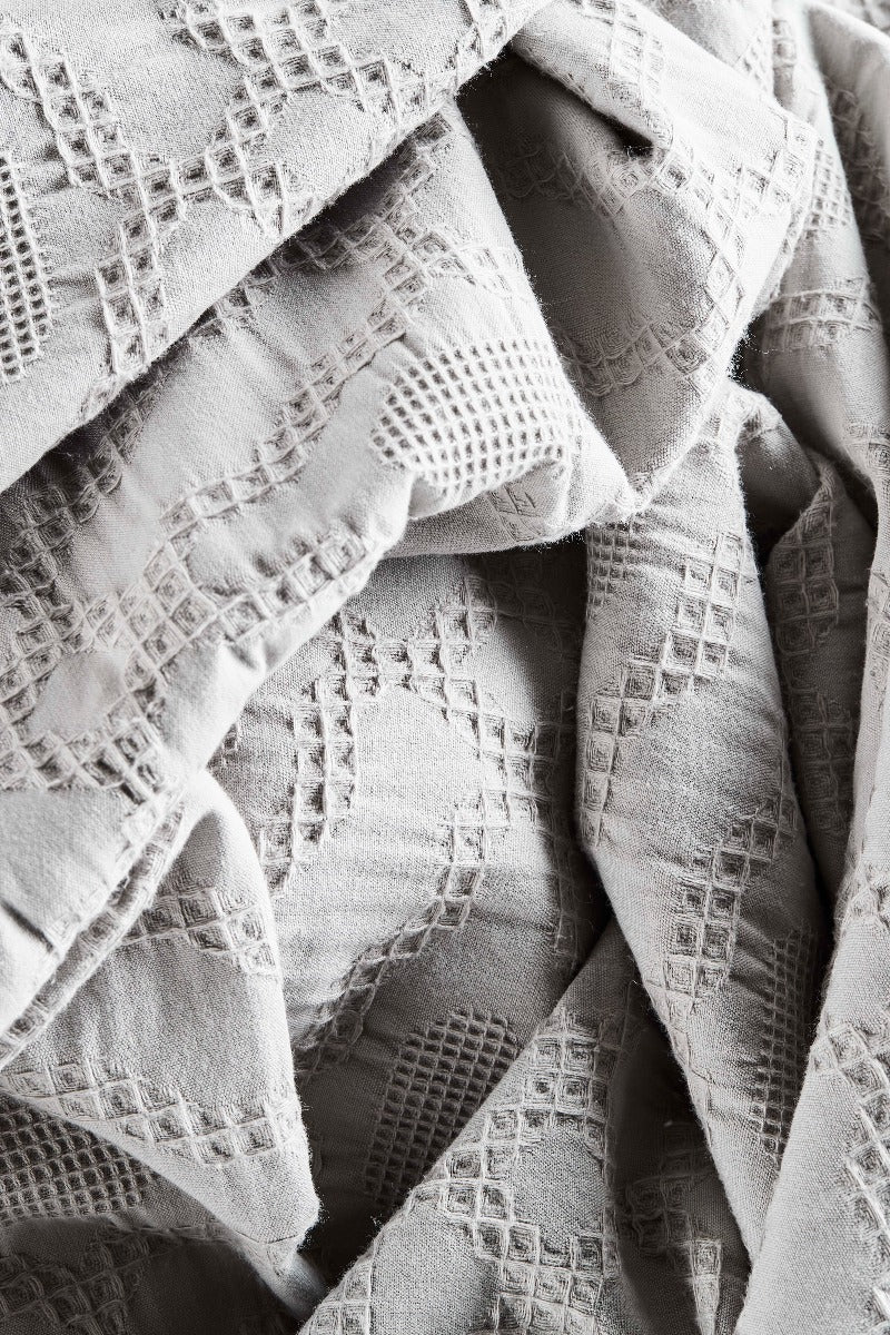 Bahne Interior sengetæppe, grå - 260x260 cm. - Bahne