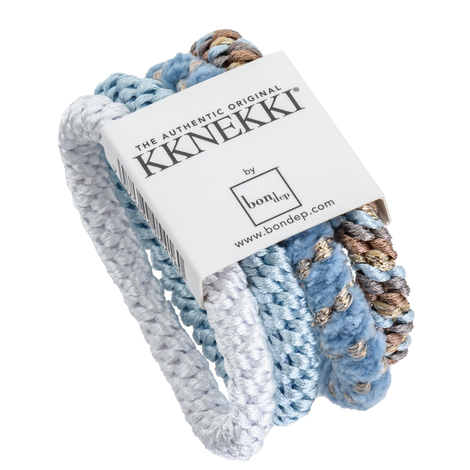 Kknekki Elastikker, 4 stk.  - mix blue