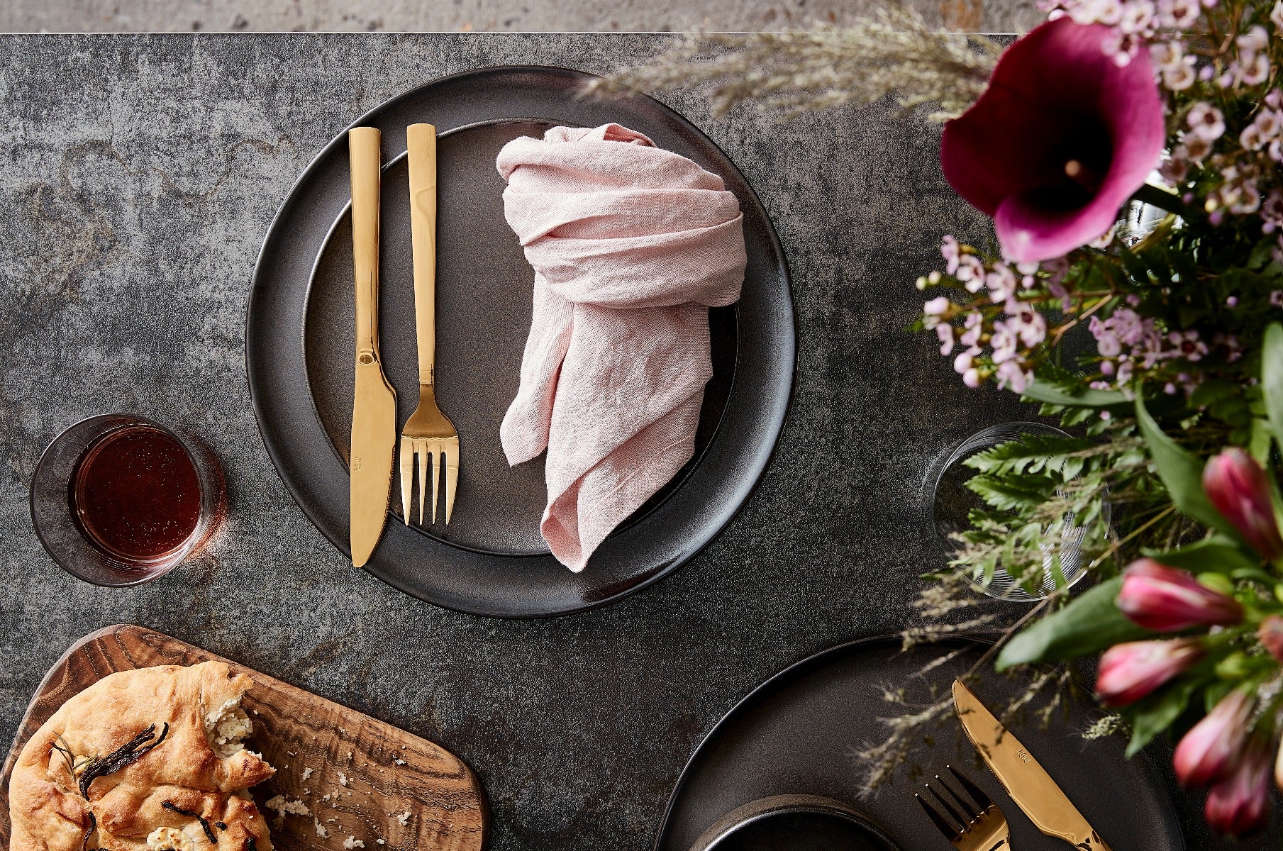 RAW Bestikæske, guldfarvet - 20 dele - Bahne