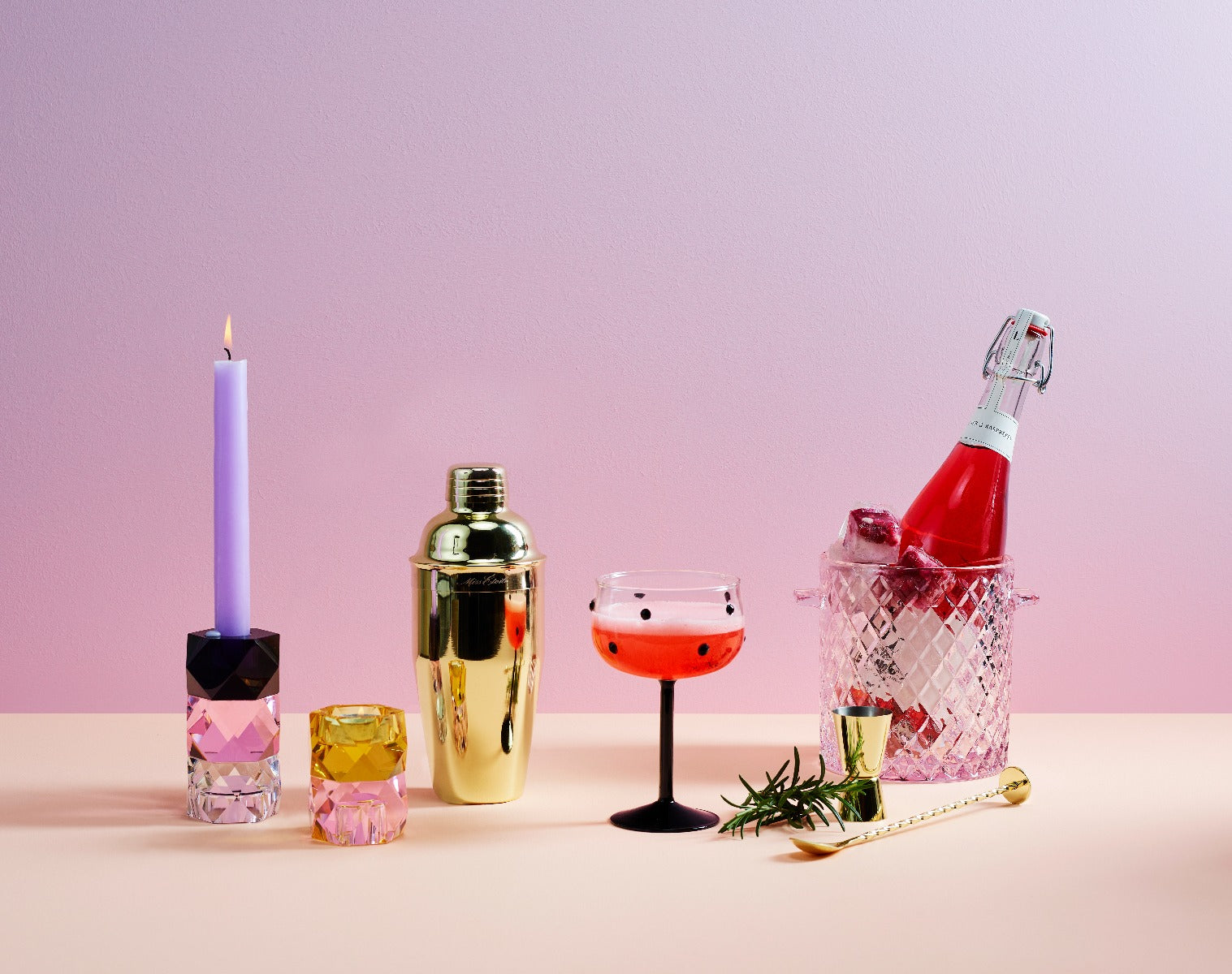 Miss Etoilé cocktail shaker - guldfarvet