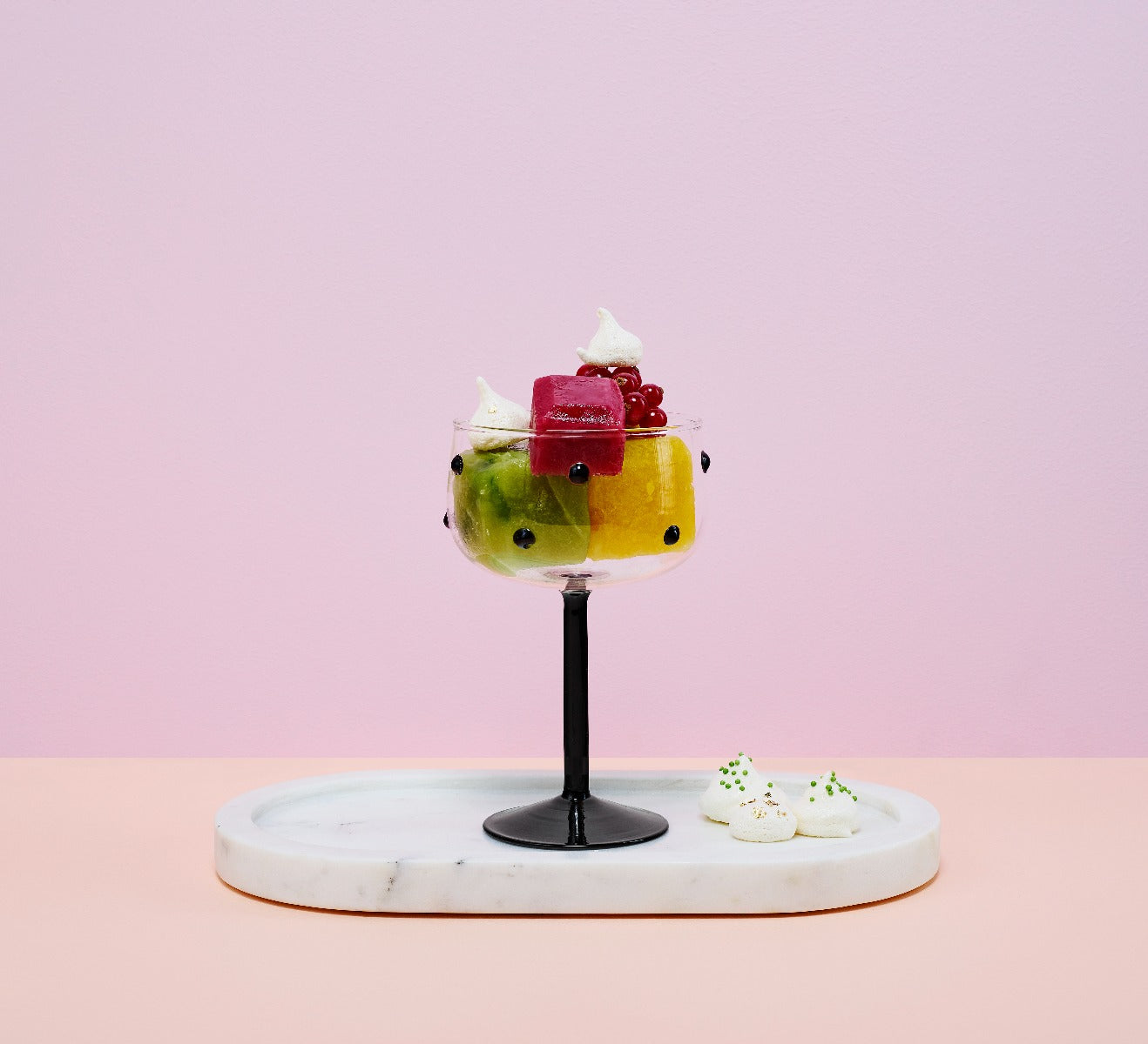 Isterningsbakke, rosa - 15 stk.