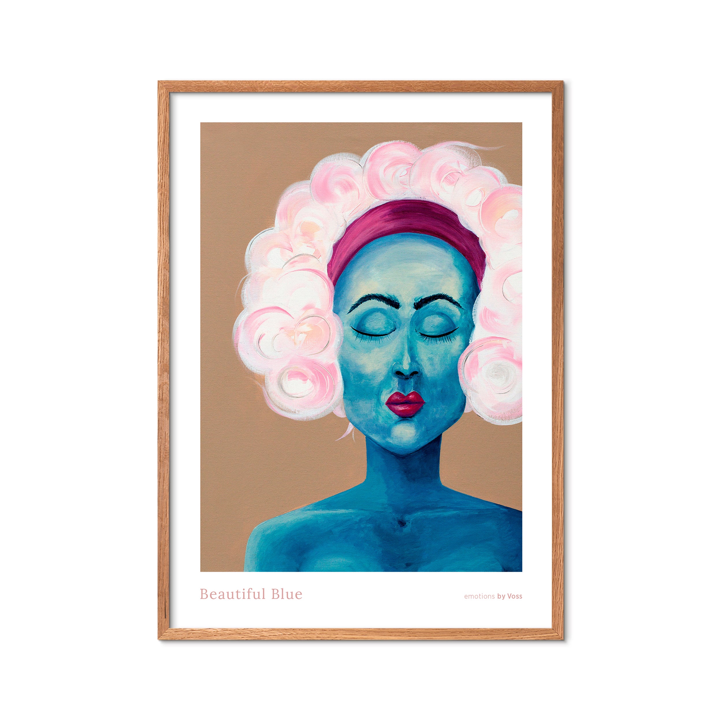 All By Voss Beautiful Blue plakat - 30x40 cm.