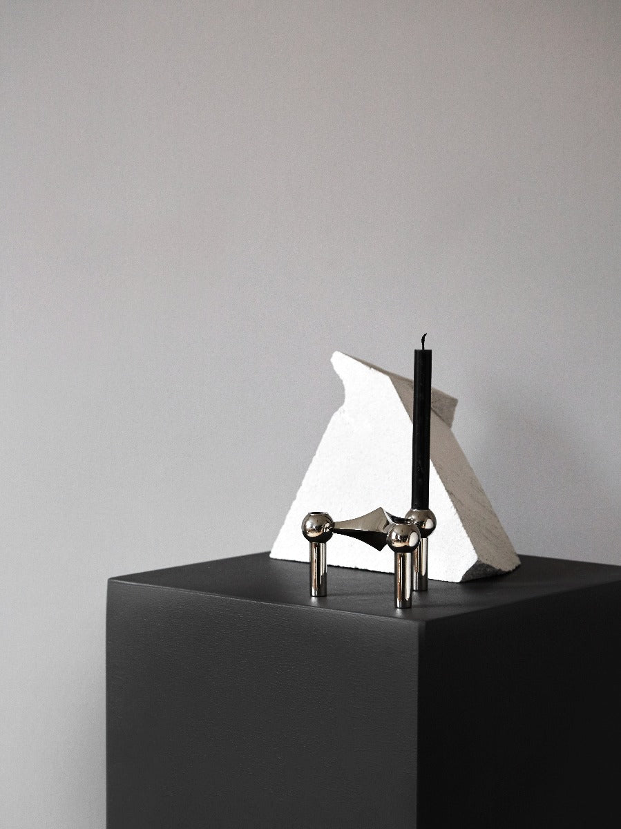 Kertelys sort, H18 cm - 12 stk.