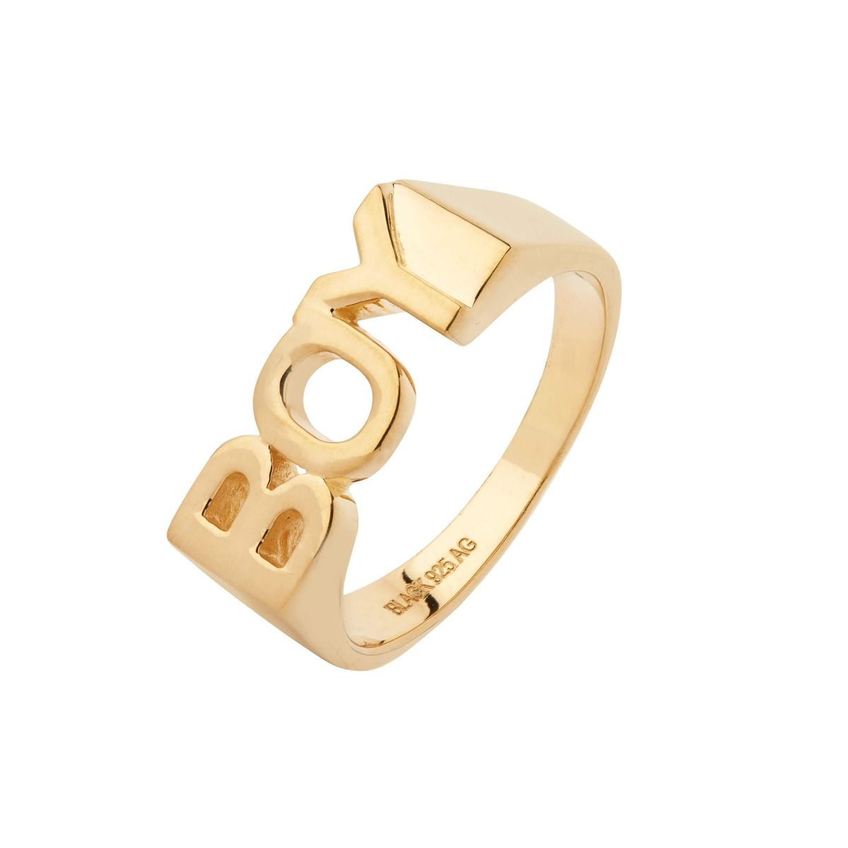 Maria Black Boy ring - forgyldt - Bahne