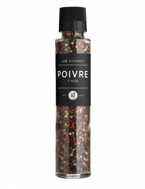 Lie Gourmet 5-korns peberkværn - 120 g. - Bahne