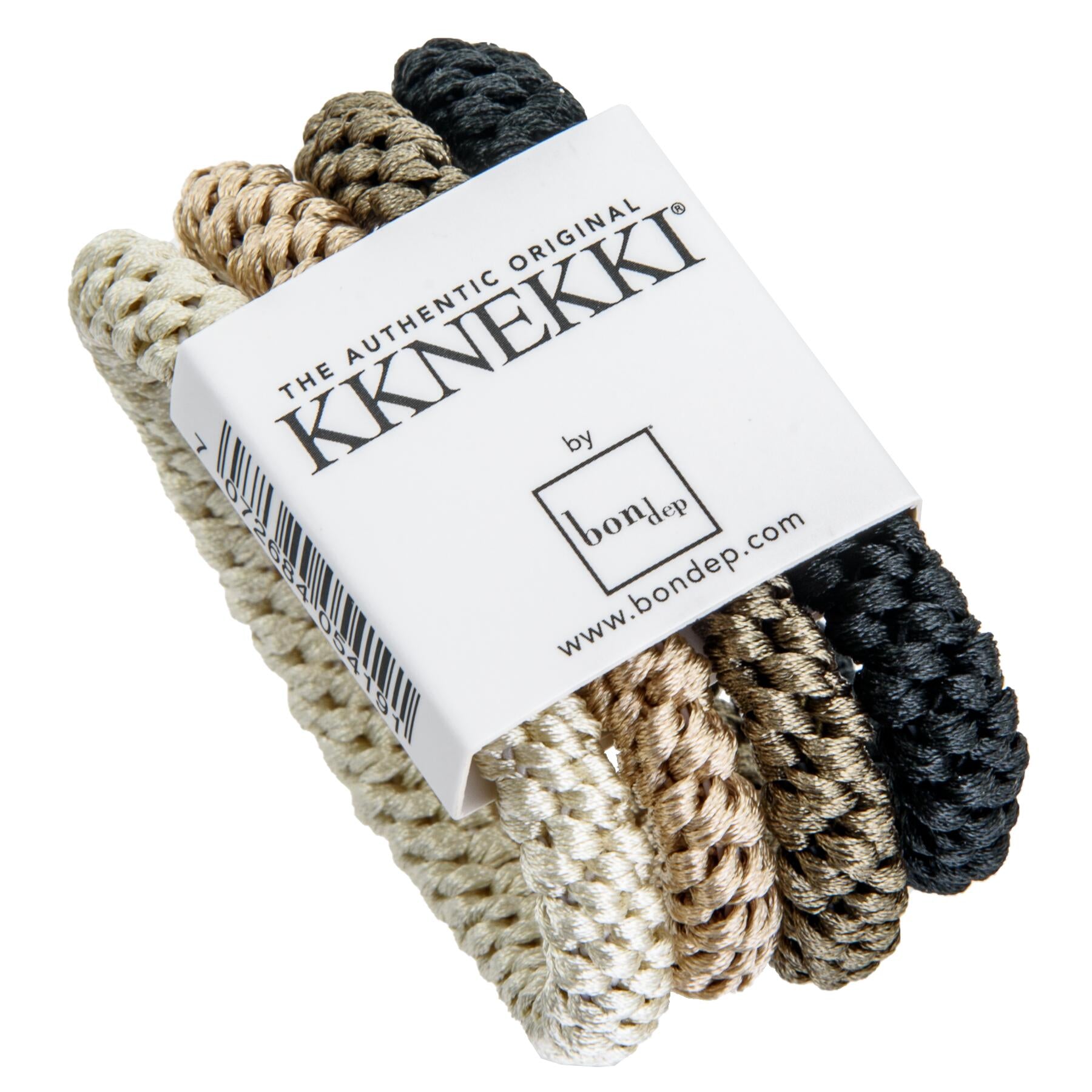 Kknekki Elastikker, 4 stk.  - mix brown