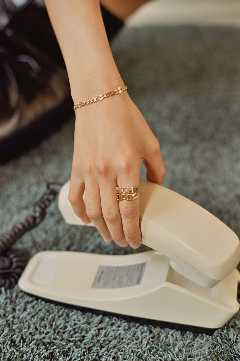 Maria Black Dad ring - forgyldt - Bahne