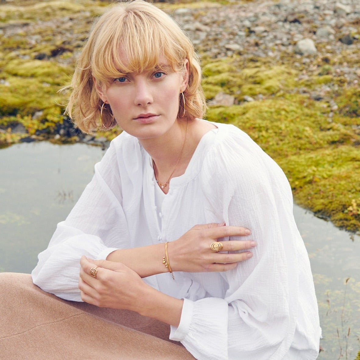 Pernille Corydon Thelma armbånd - Guld - Bahne