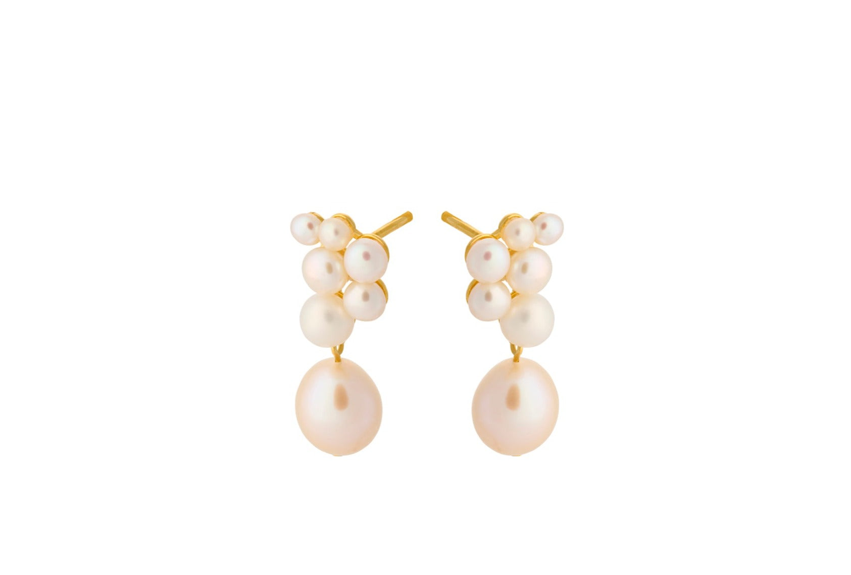 Ocean Treasure ørestikkere - forgyldt