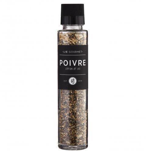 Lie Gourmet peberkværn m/ citron & hvidløg - 120 g. - Bahne