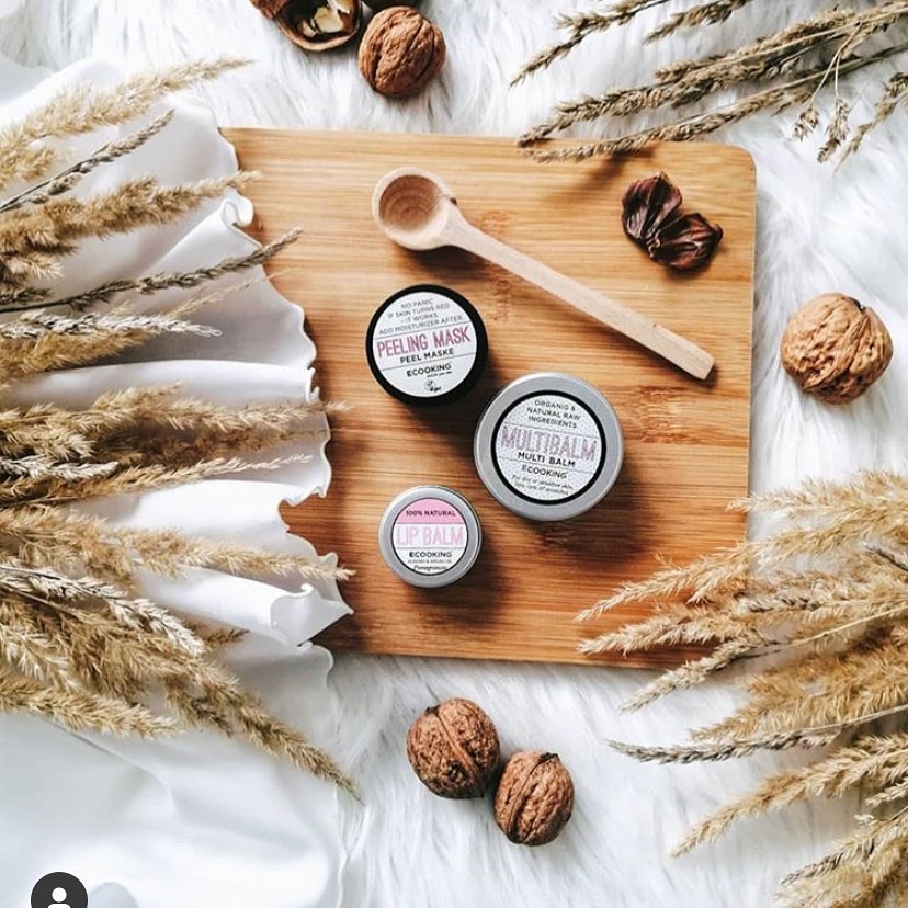 Ecooking Lip balm granatæble - 15 ml. - Bahne