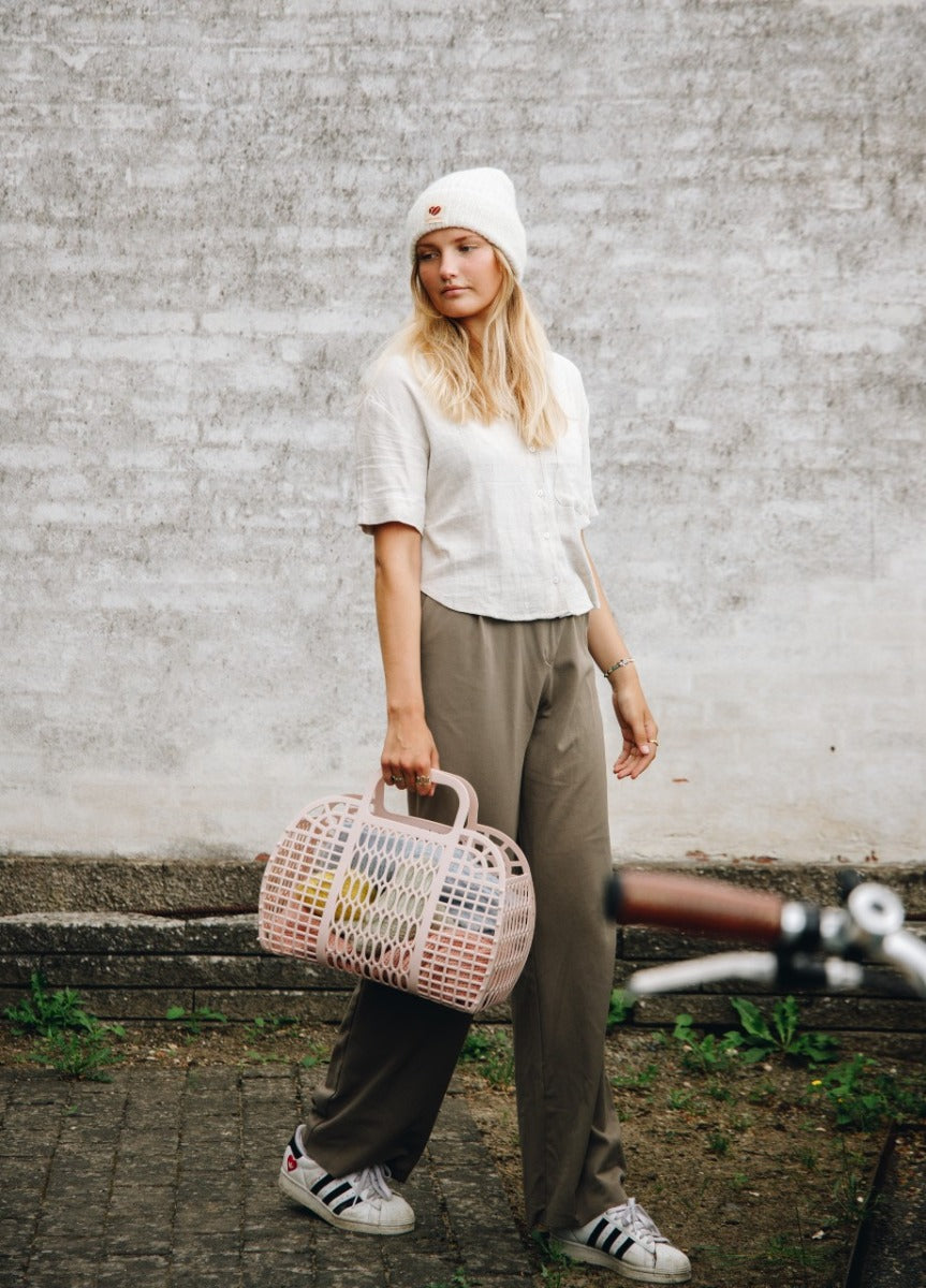 Sky Beanie strikhue - Off White