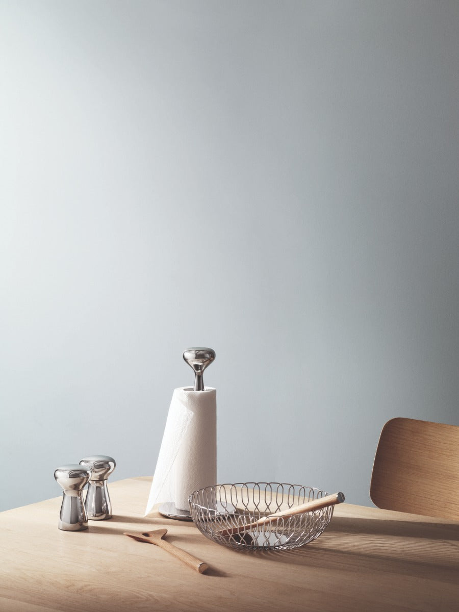 Georg Jensen Alfredo køkkenrulleholder, stål - H: 32 cm. - Bahne