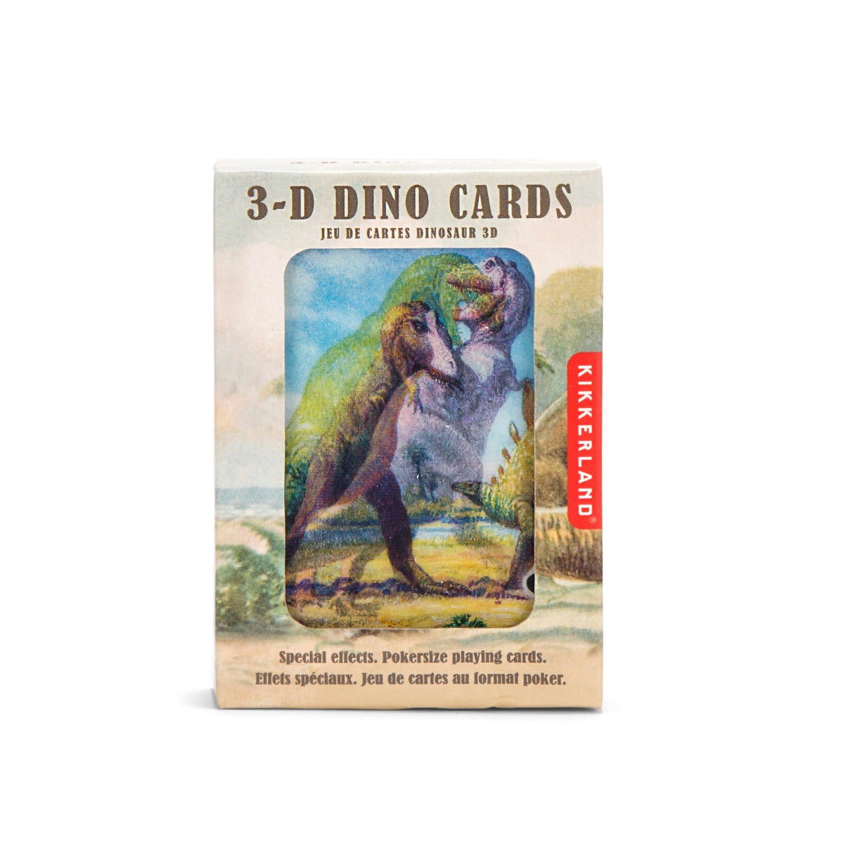 Kikkerland 3D Dinosaurs spillekort - Bahne