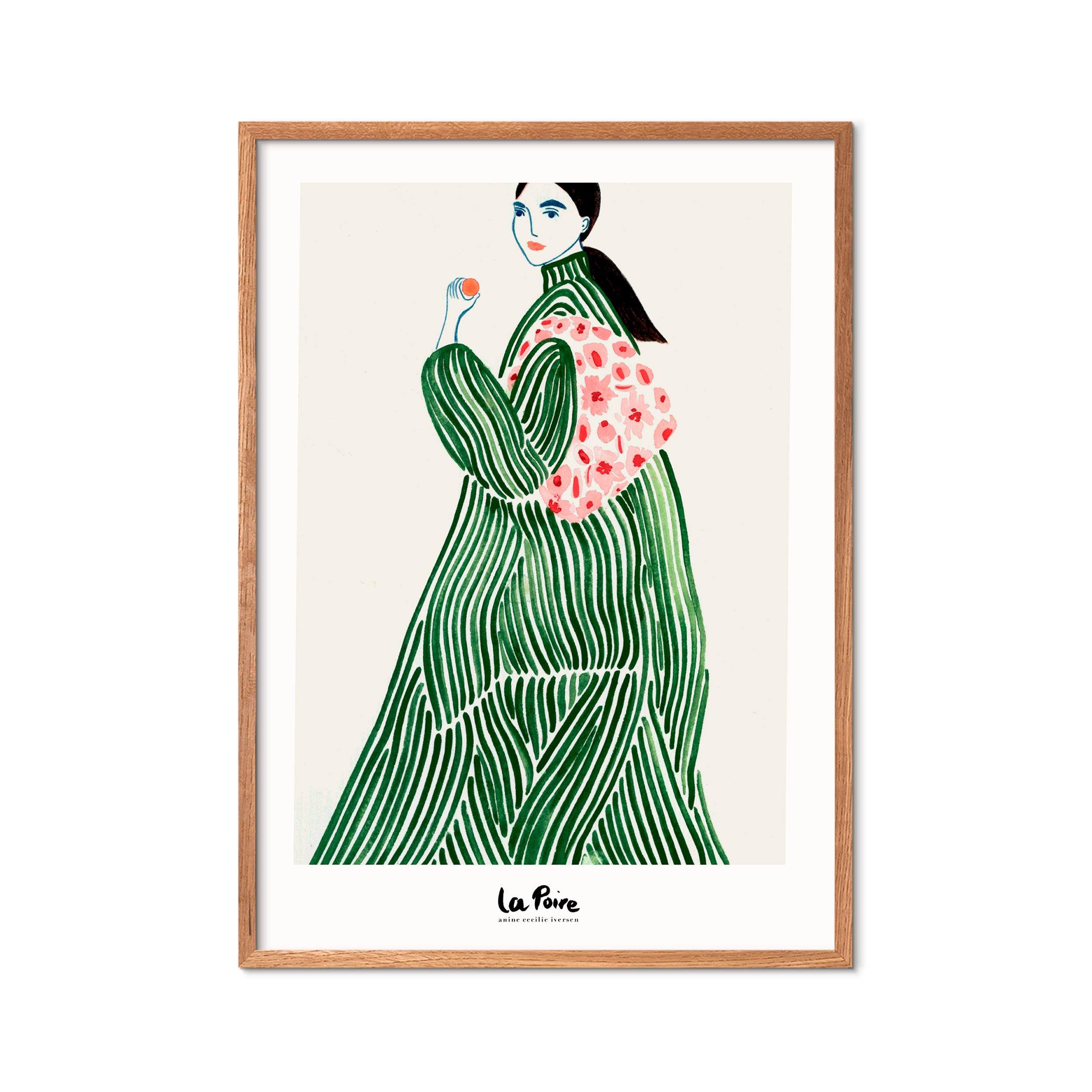 La Poire Green Coat plakat - A3
