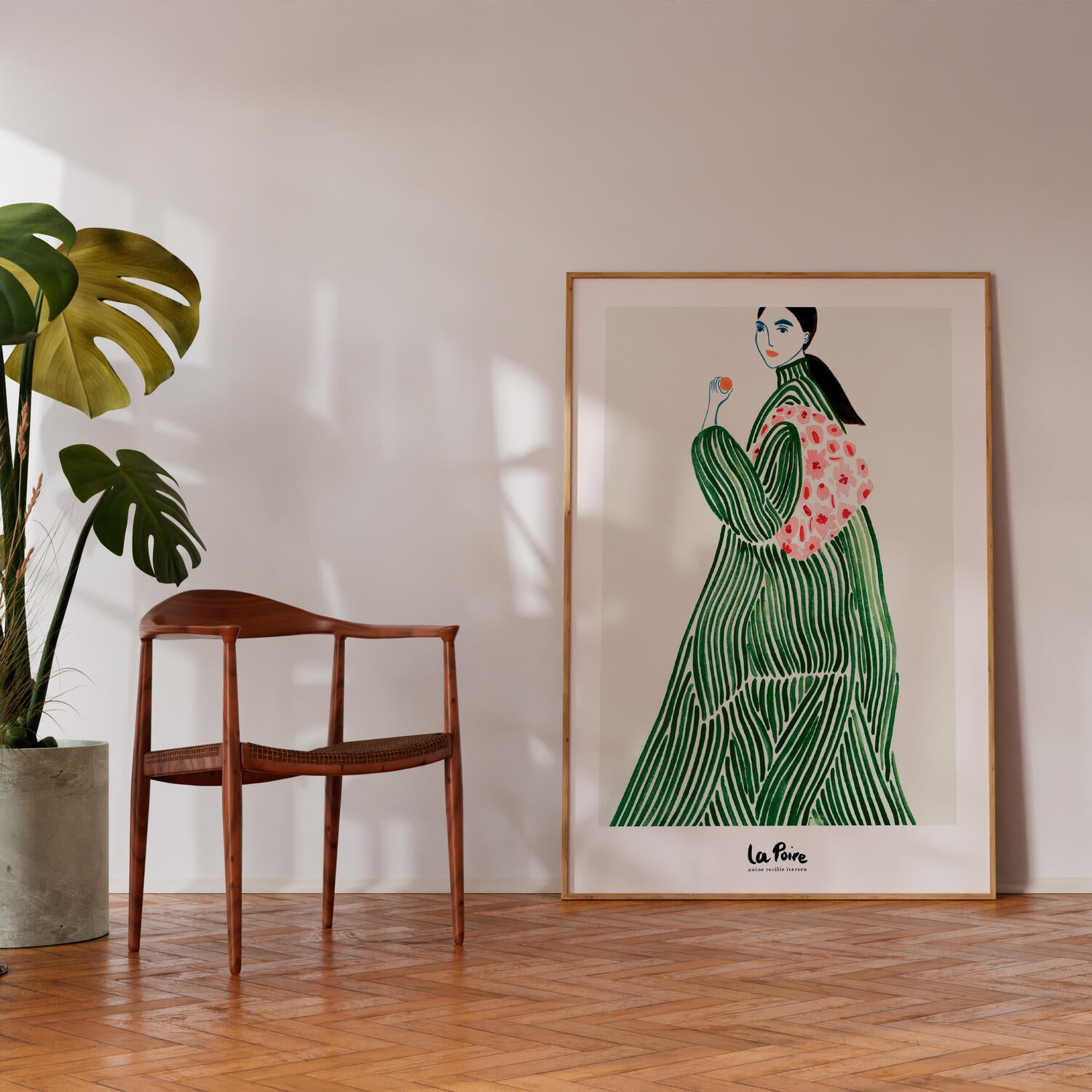 La Poire Green Coat plakat - A3