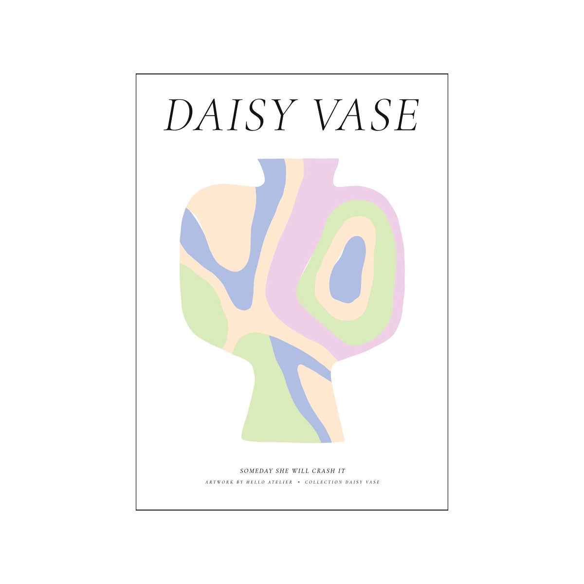 Poster & Frame Hello Atelier plakat - Daisy Vase 03 - Bahne