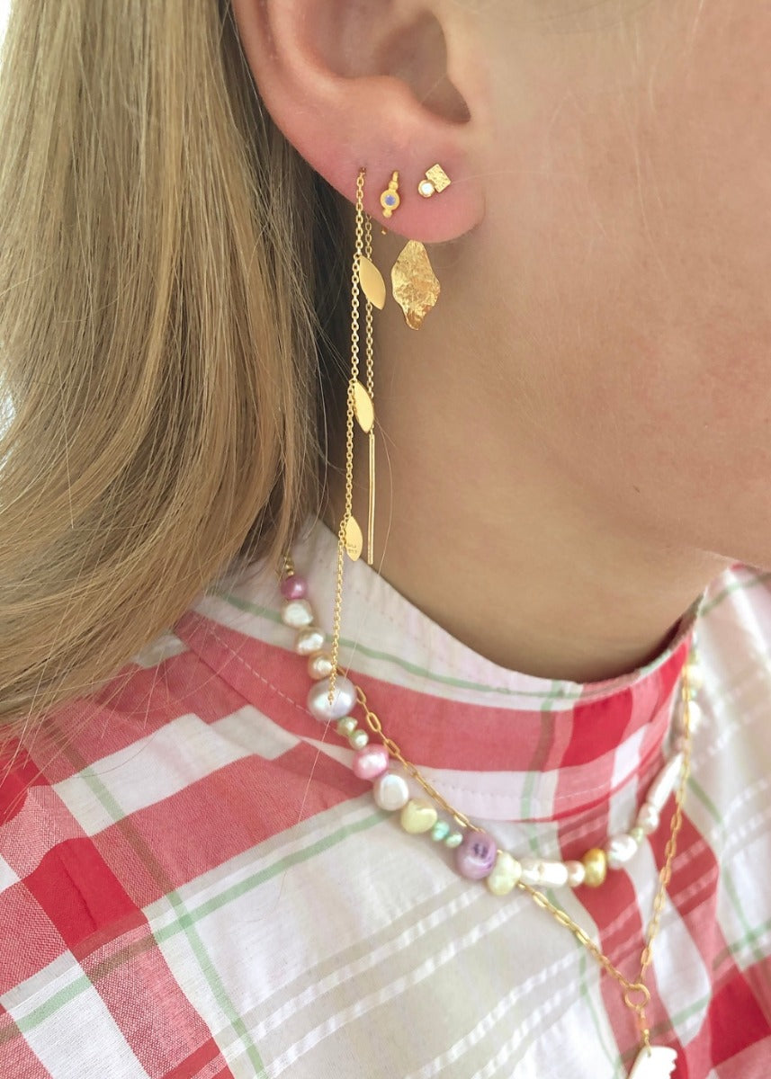 Stine A Three Leaves ørering - Guld - Bahne