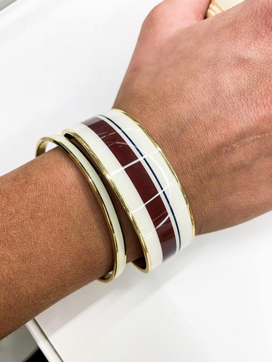 Bangle Up Bangle armbånd - White Sand - Bahne