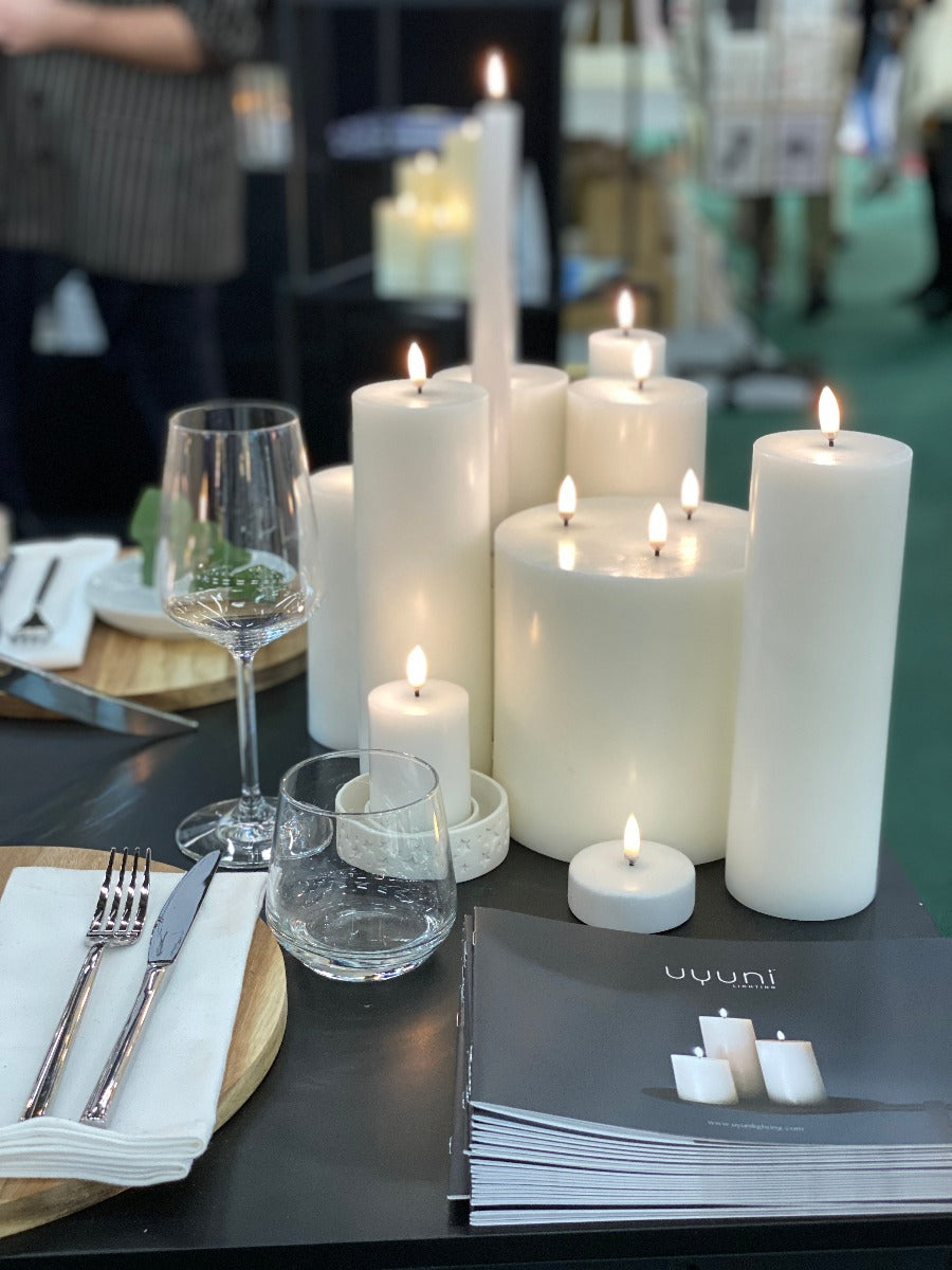 Uyuni LED fyrfadslys - H:2 x Ø:3,8 cm - Bahne