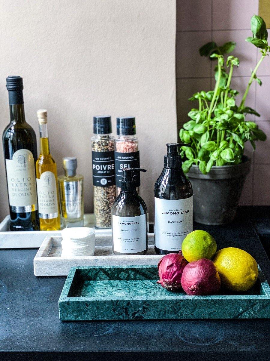 Bahne Interior Bakke, grøn marmor - 30x12 cm. - Bahne