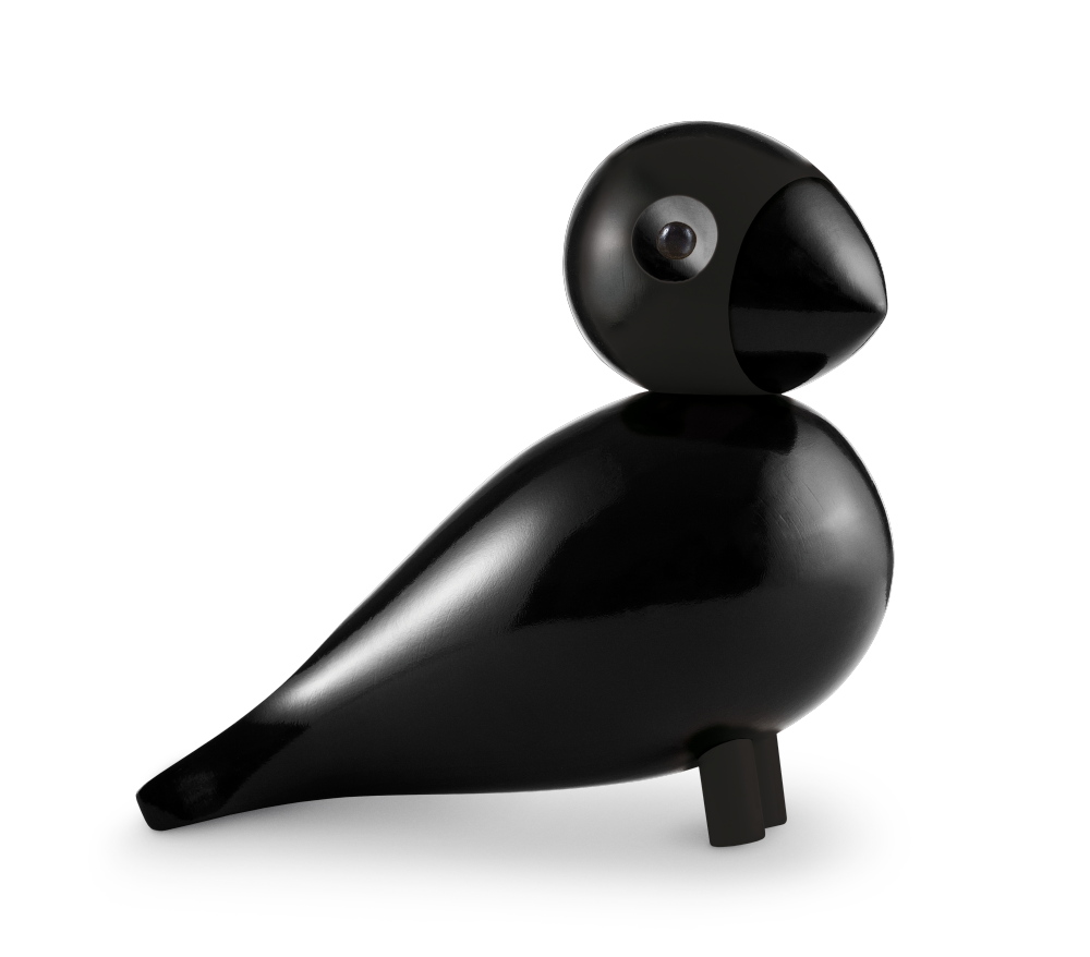 Kay Bojesen ravn, sort - 20,5 cm. - Bahne