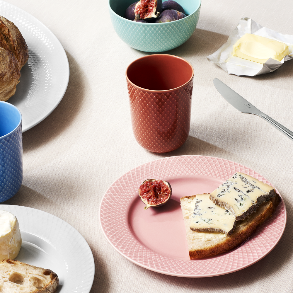 Lyngby Porcelæn Rhombe krus, blå - 33 cl. - Bahne