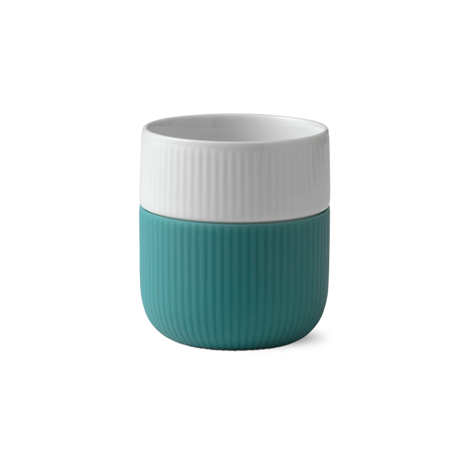 Royal Copenhagen Riflet Contrast krus, Opal - 33 cl. - Bahne