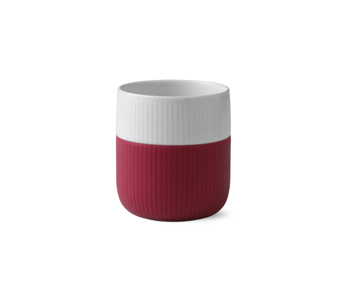 Royal Copenhagen Riflet Contrast krus, Raspberry - 33 cl. - Bahne