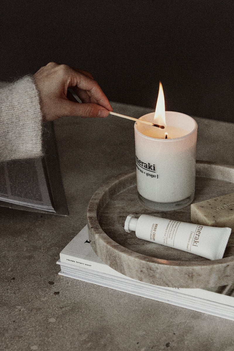 Meraki Duftlys - White tea & ginger, lille - Bahne