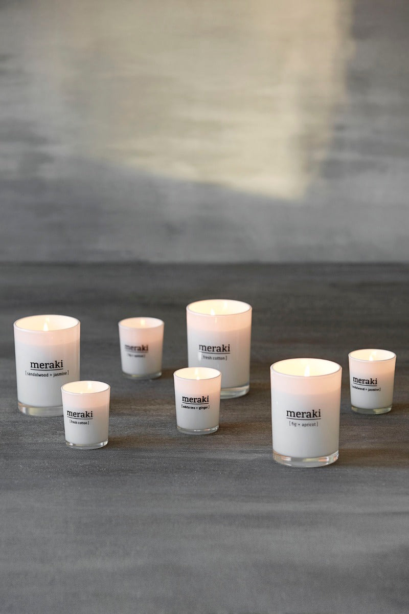 Meraki Duftlys - White tea & ginger, lille - Bahne