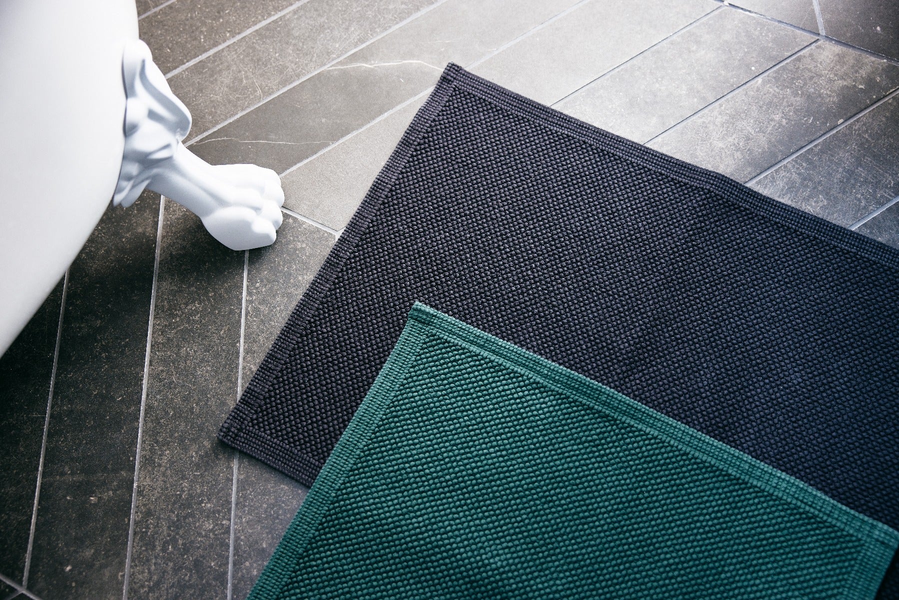 Bahne Interior Loop bademåtte - Dark Green - Bahne