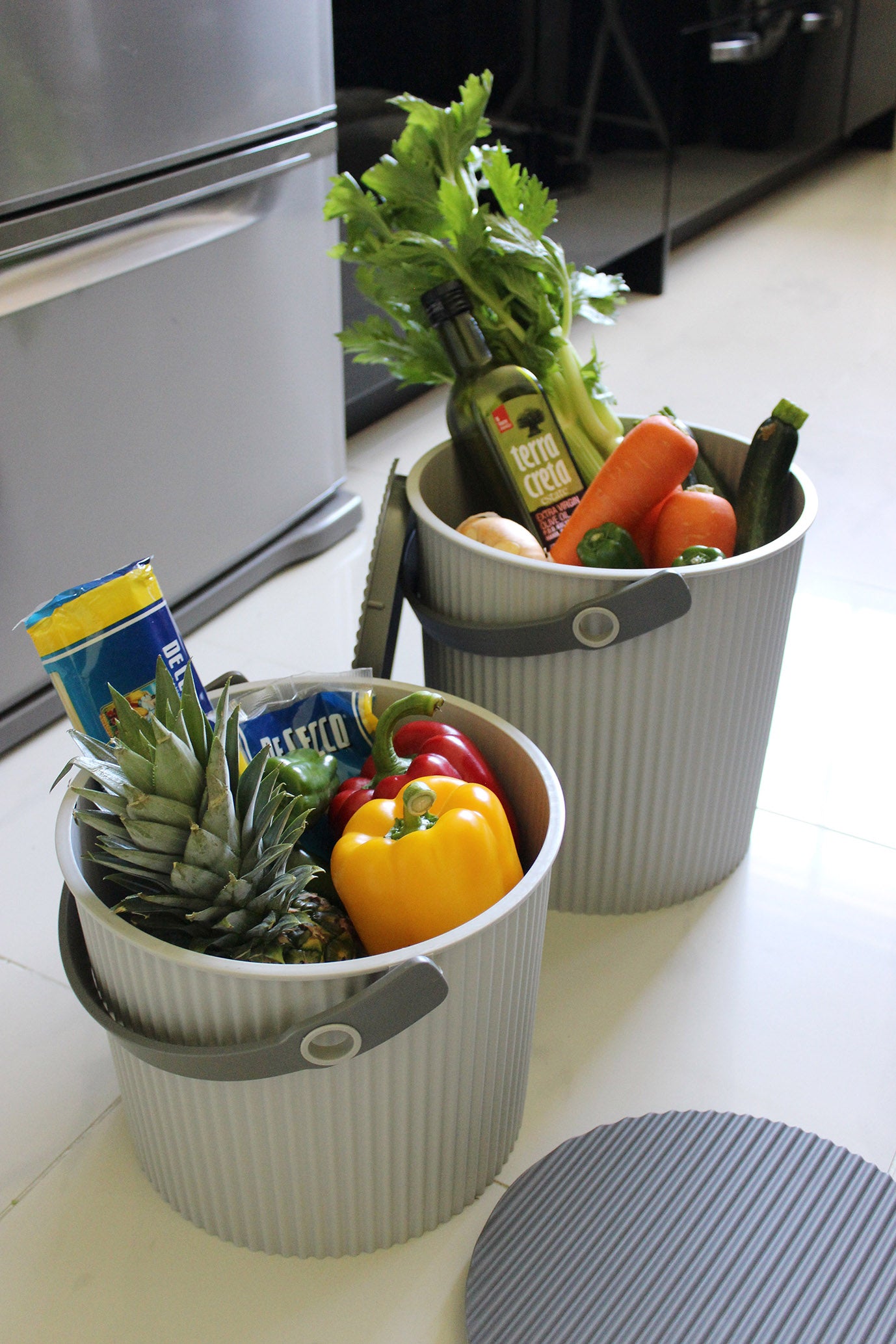 Omnioutil spand, tofarvet grå - 20L