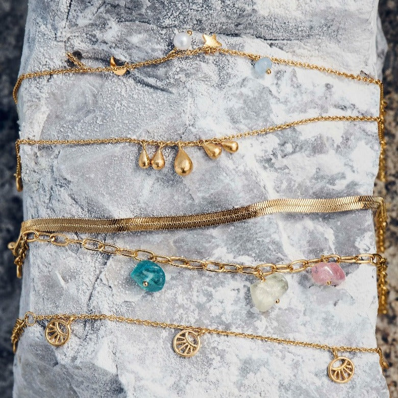 Pernille Corydon Edith armbånd - forgyldt - Bahne