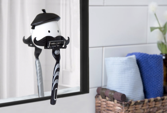 Peleg Design Mr. Razor, holder til barberskraber - sort/hvid - Bahne