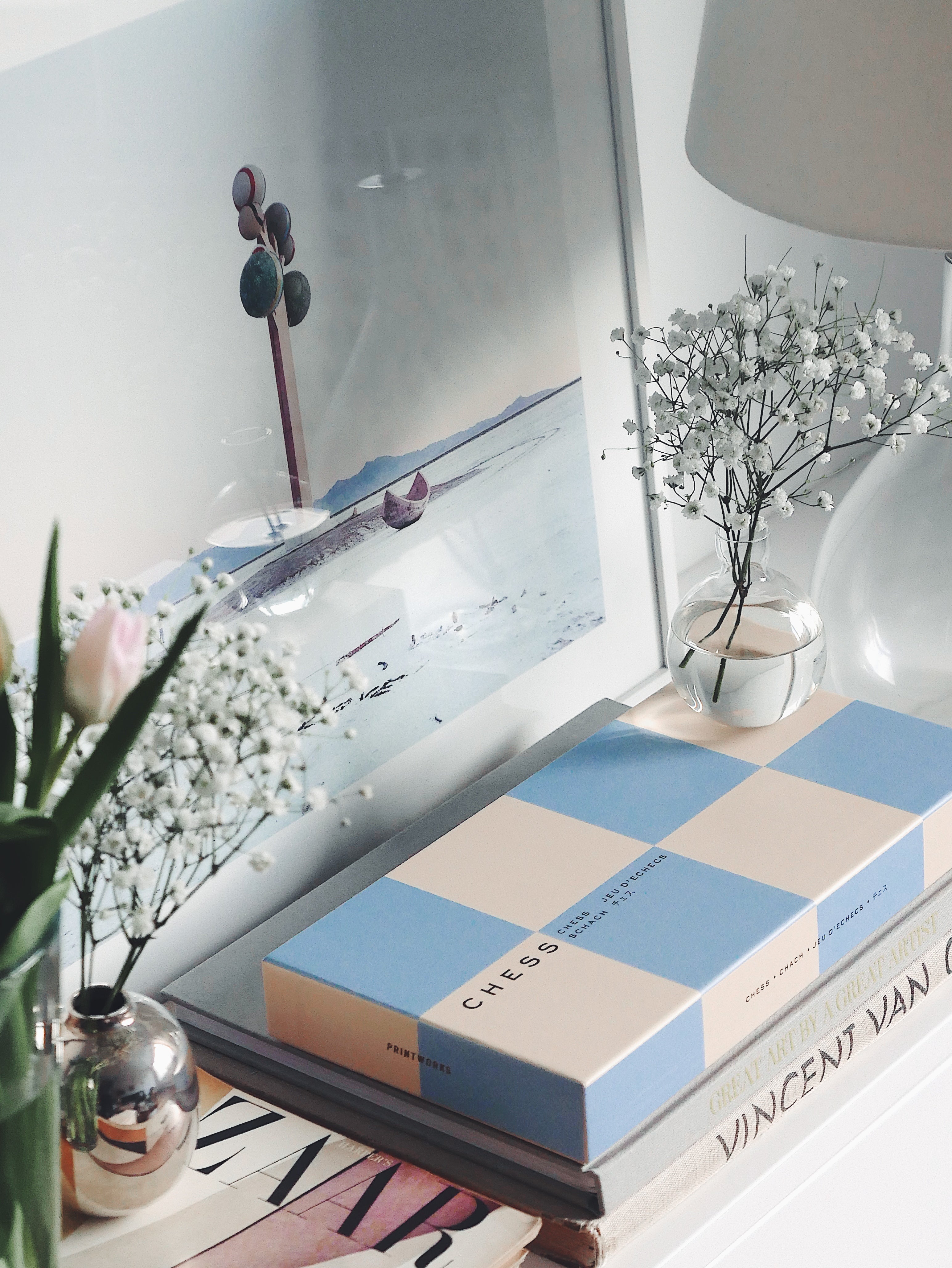 Printworks Chess, spil - blå, hvid - Bahne